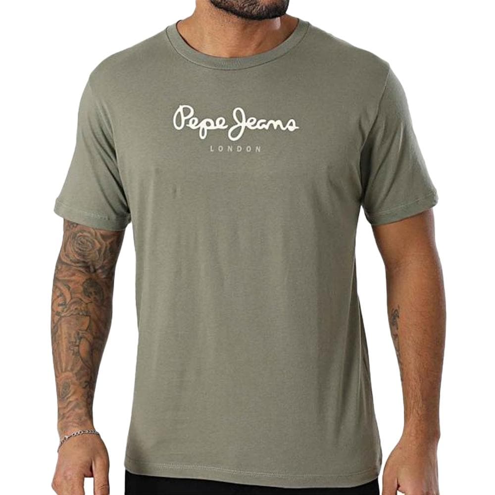 T-shirt Kaki Homme Pepe jeans Eggo AQW 1