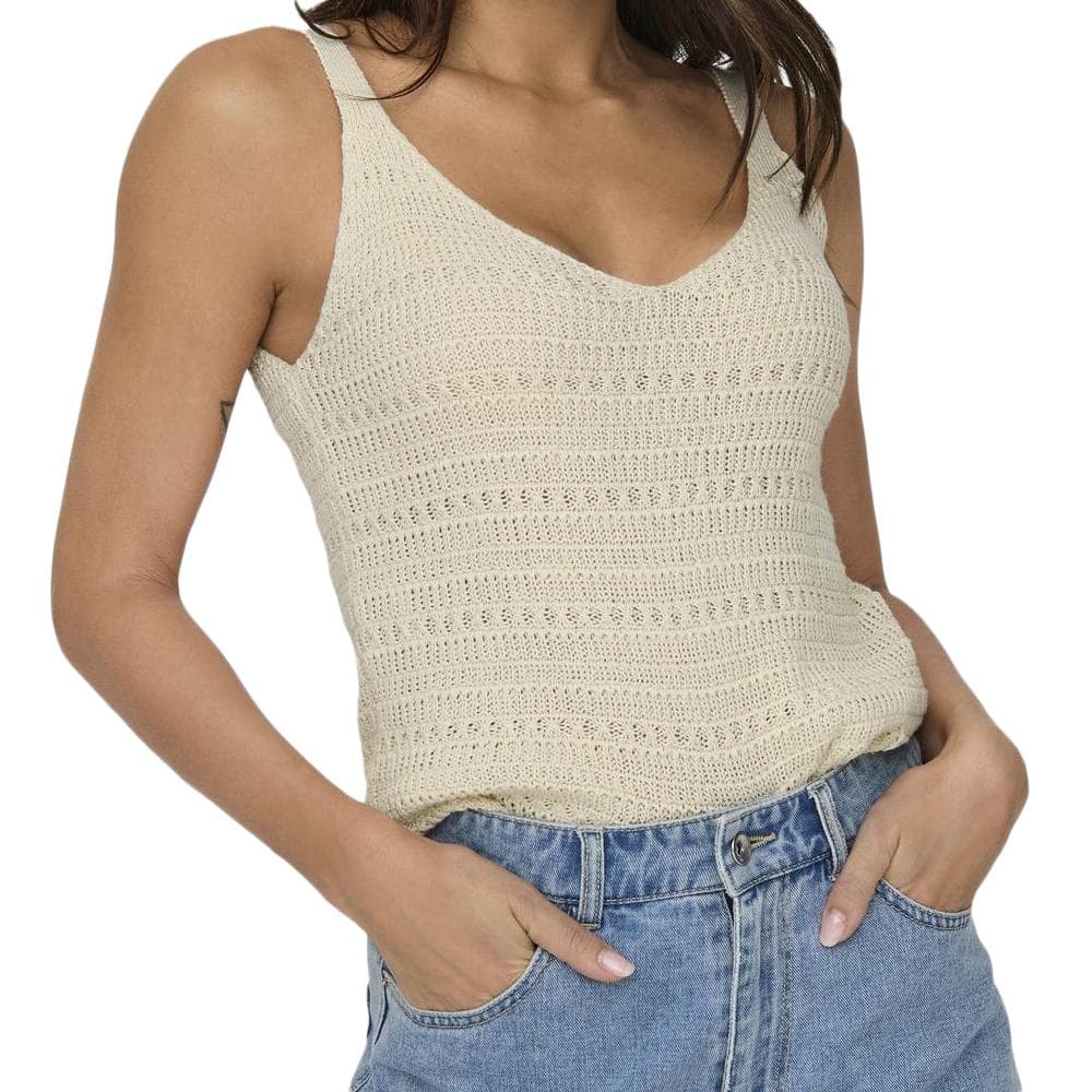 Débardeur Beige Femme Jdy Tropica 1