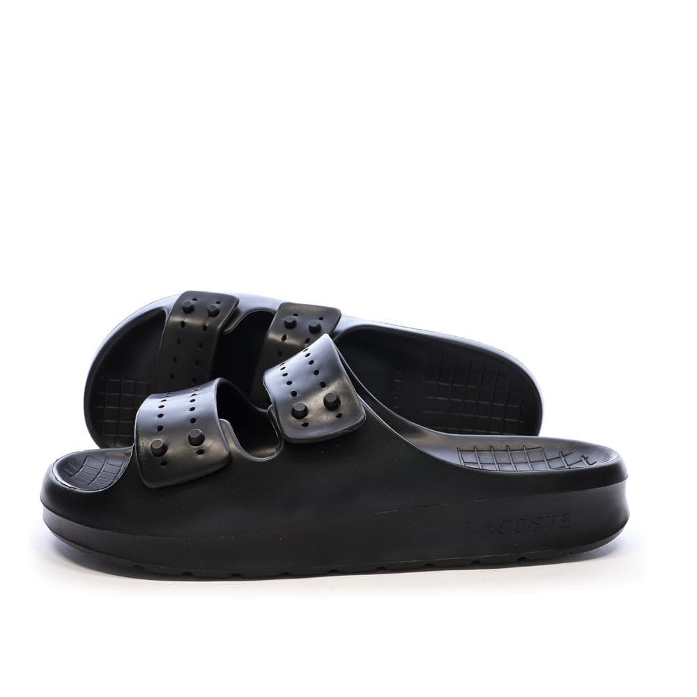 Claquettes Noir Homme Lacoste Strap CMA 1