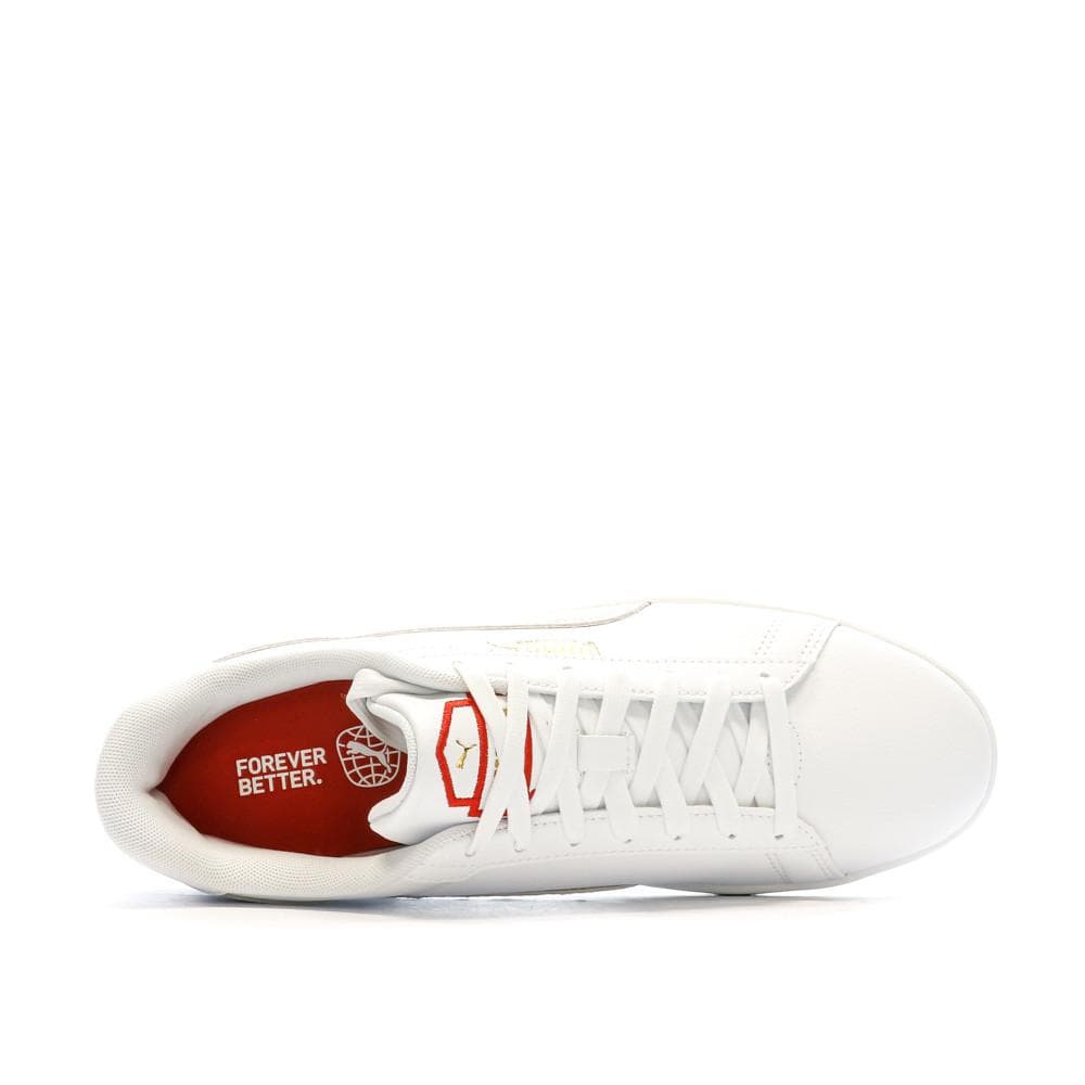 Baskets Blanches/Beiges Homme Puma Smash 3.0 4