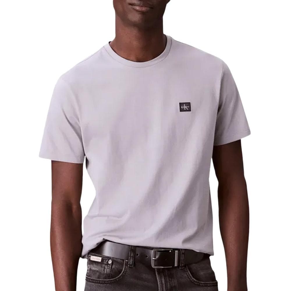 T-Shirt Gris Homme Calvin Klein Jeans Badge 30s Jersey-bright 1