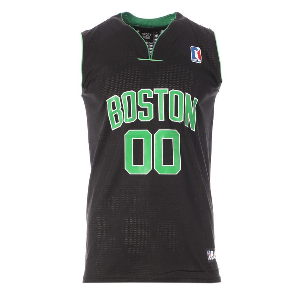 Boston 00 Maillot de basket Noir Homme Sport Zone 1