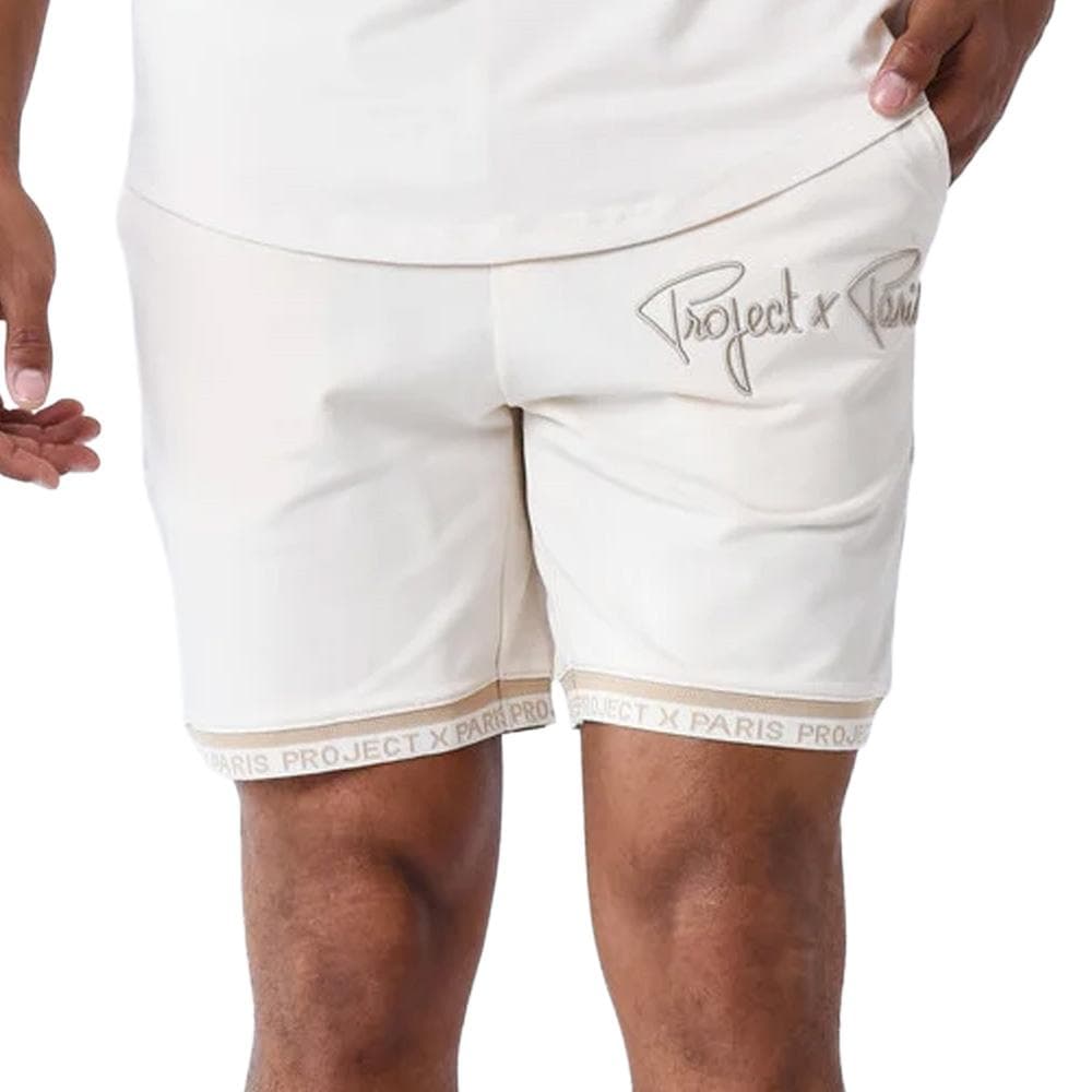 Short Blanc/Beige Homme Project X Paris WW 1
