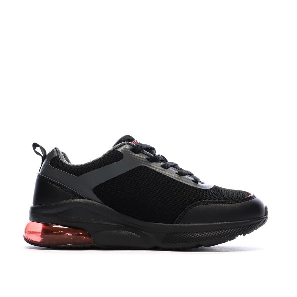 Baskets Noir/Rouge Garçon Kappa Logo Pylos 2