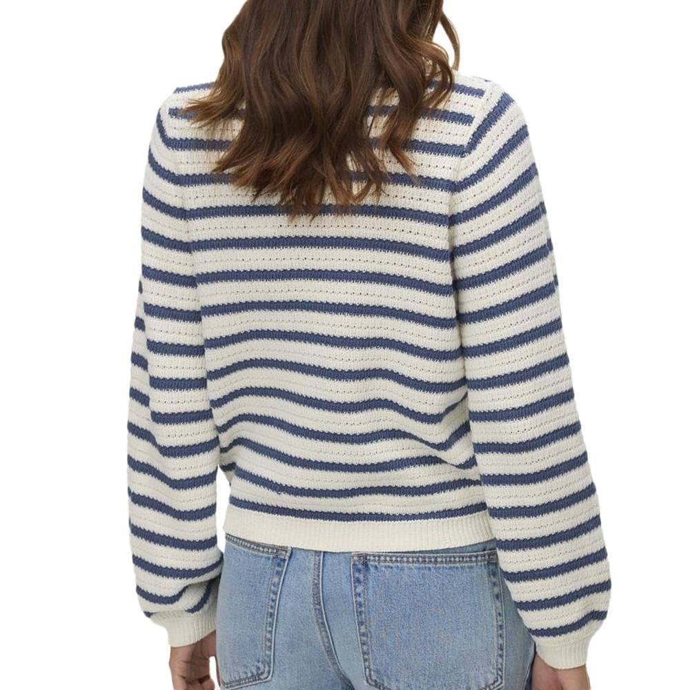 Pull Blanc/Marine Femme Vero Moda Gorgeous 2