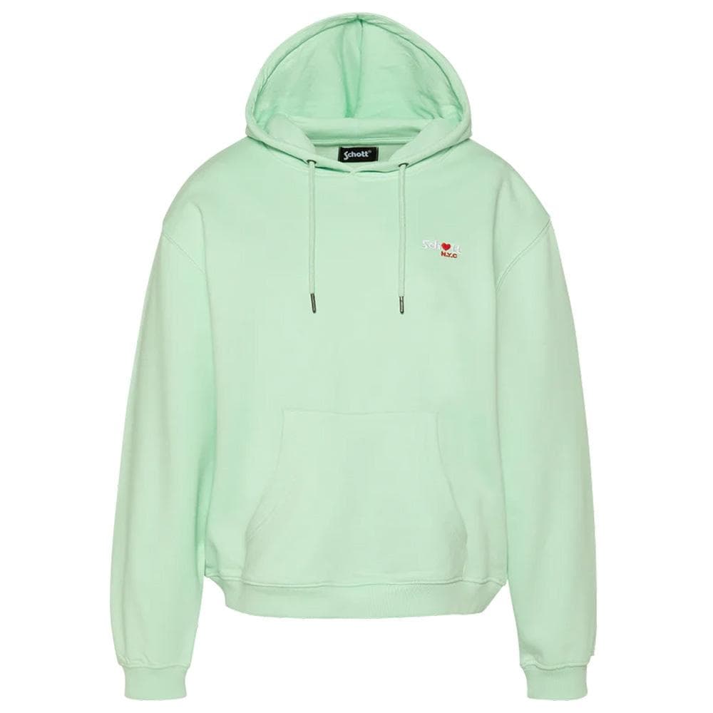 Sweat Vert Femme Schott SWHBRODEDW 1