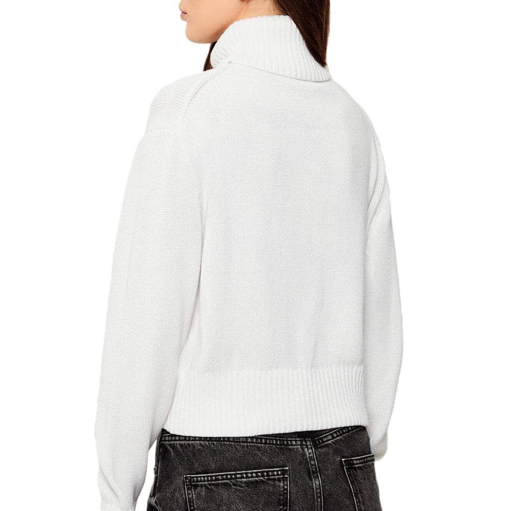 Pull Blanc Femme Calvin Klein Jeans Chenille 2