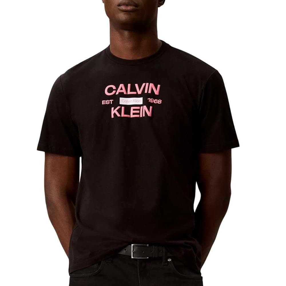 T-Shirt Noir Homme Calvin Klein Jeans Calvinklei 1