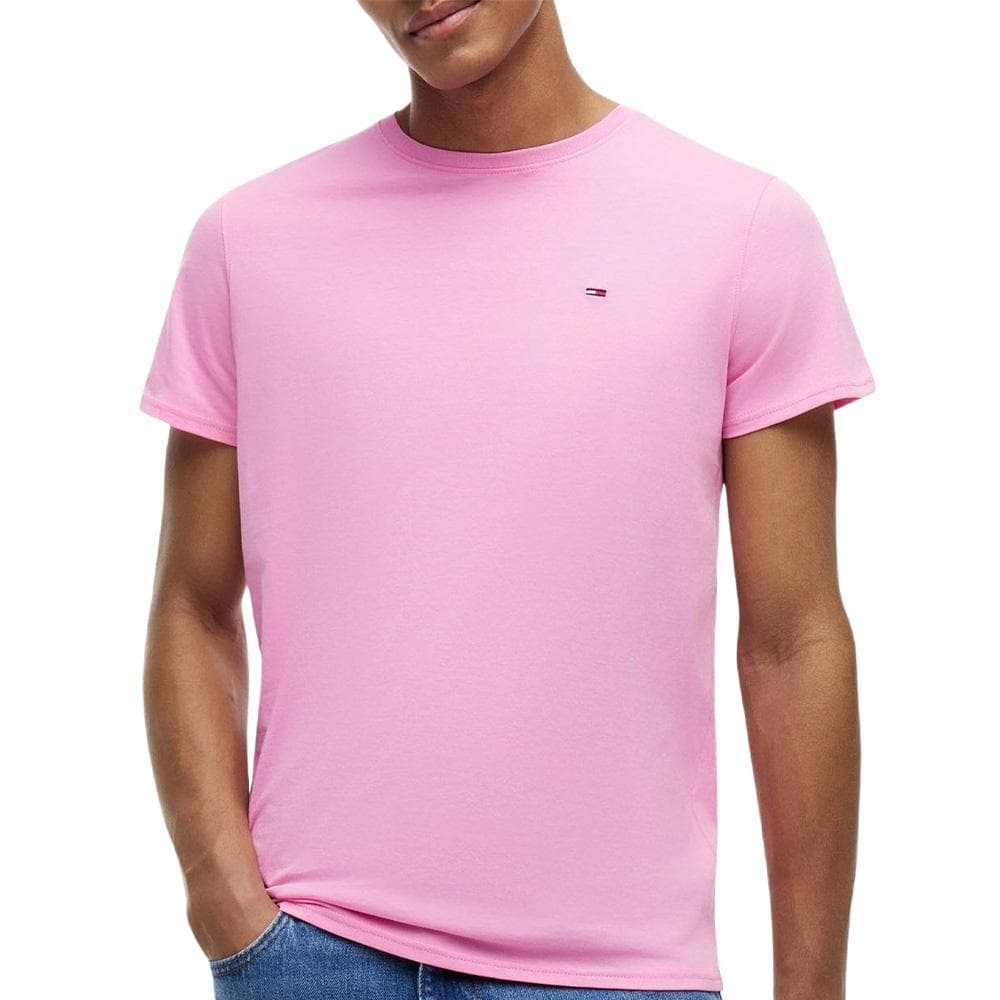 T-shirt Rose Homme Tommy Hilfiger Tjm Xslim Jersey 1