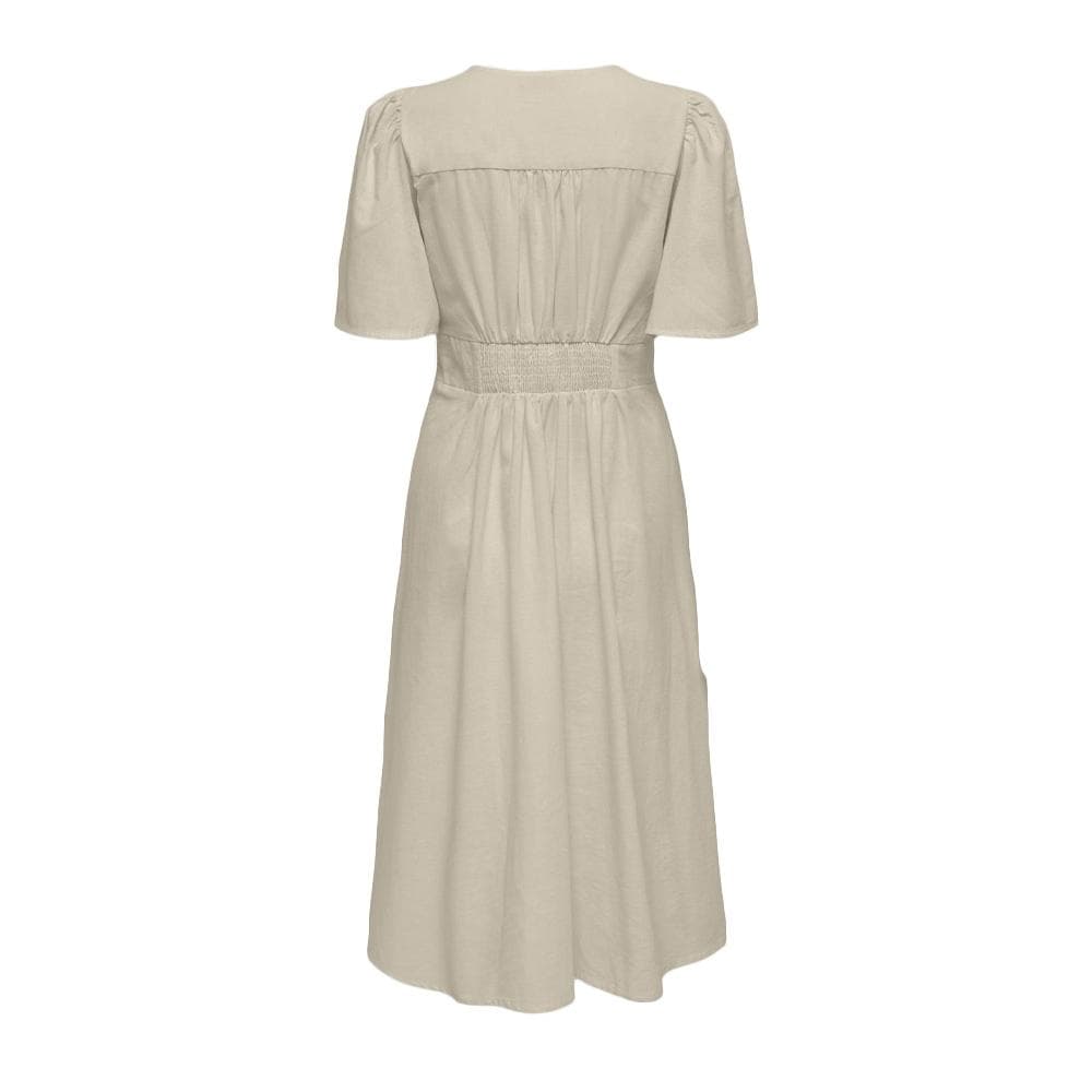 Robe Beige Femme JDY Nora 2/4 Midi 2
