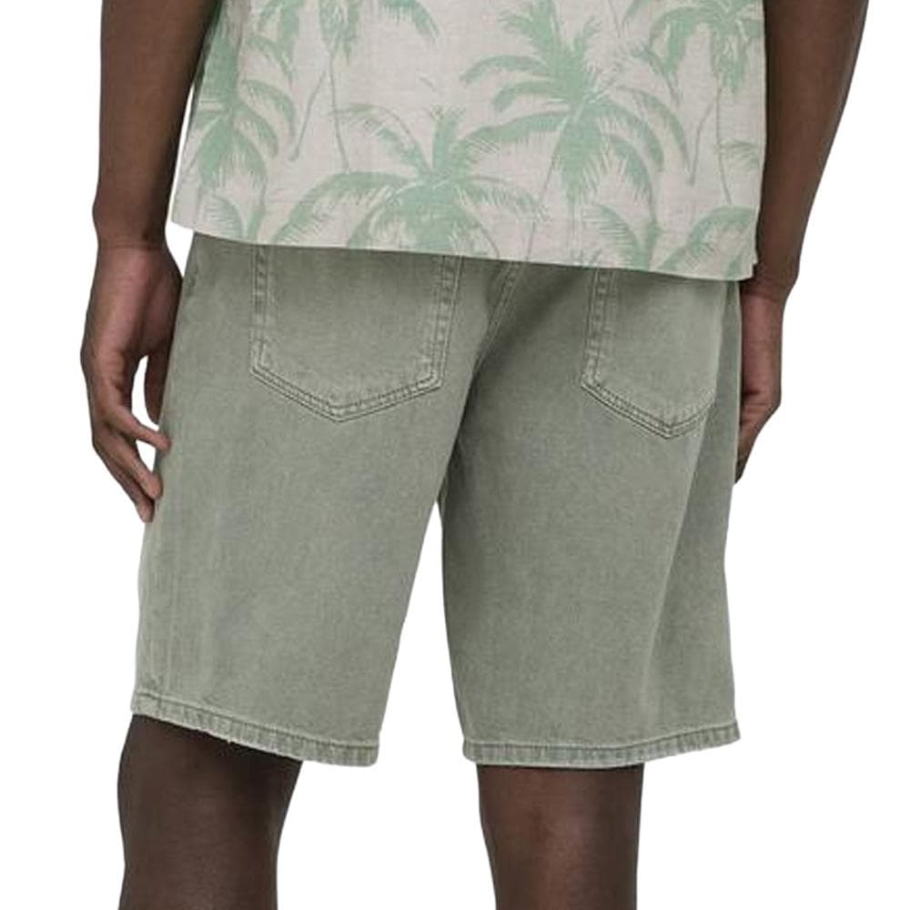Short Vert Homme Only & Sons Airflex Loose 2