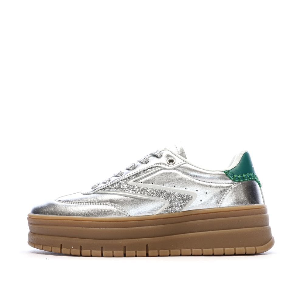 Baskets Argent /Vert Femme Teddy Smith Sneakers 120305 1