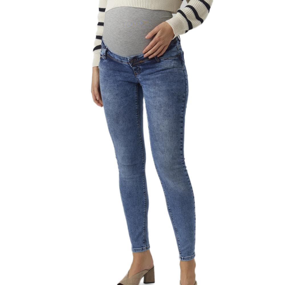 Jean Slim Bleu Femme Mamalicious Roma 1