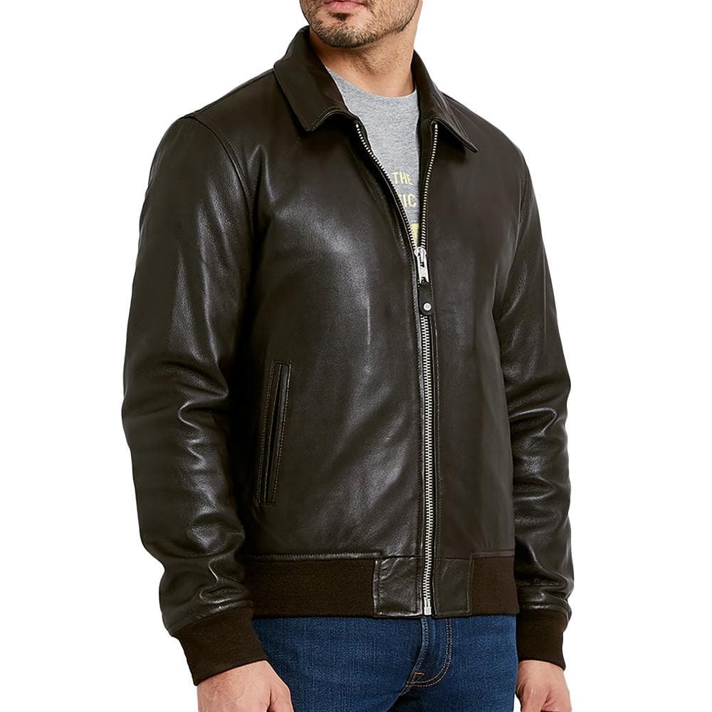Blouson cuir Marron Homme Schott Mens Leather Pilot 1