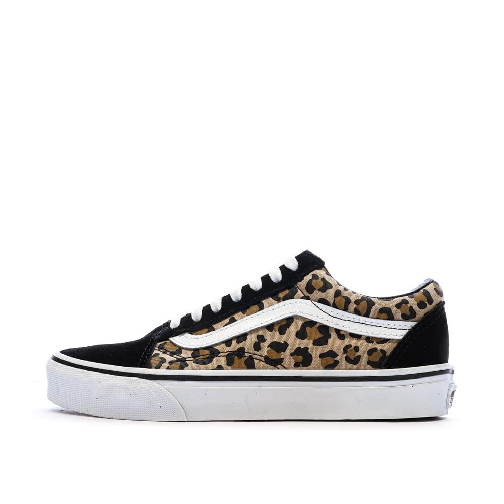 Baskets Noir/Léopard Femme Vans Old Skool Animalier 1