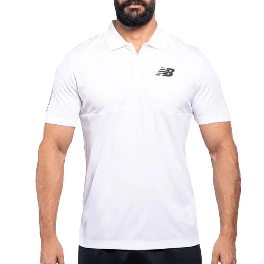 Polo Blanc Homme New Balance Training 1