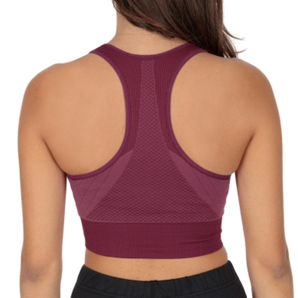 Brassière Rouge Femme Odlo Seamless 2