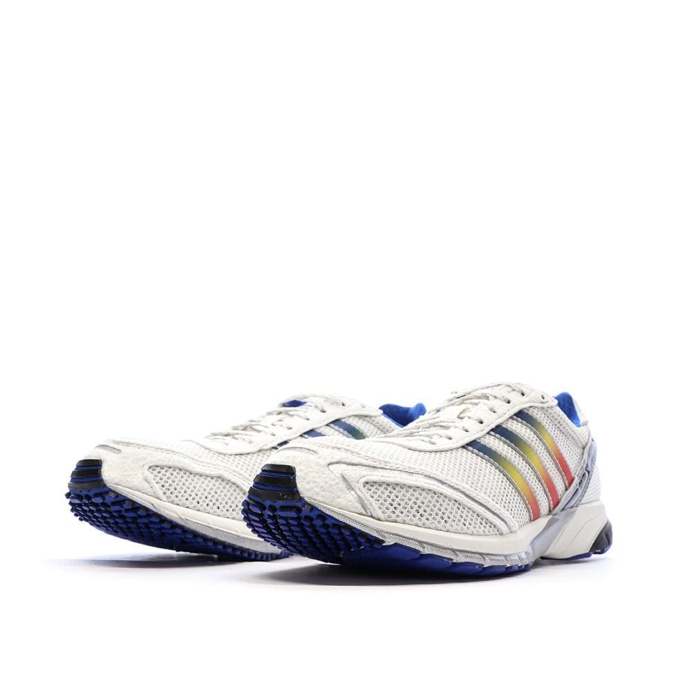 Baskets Blanches/Bleu Mixte Adidas Adizero Adios 6