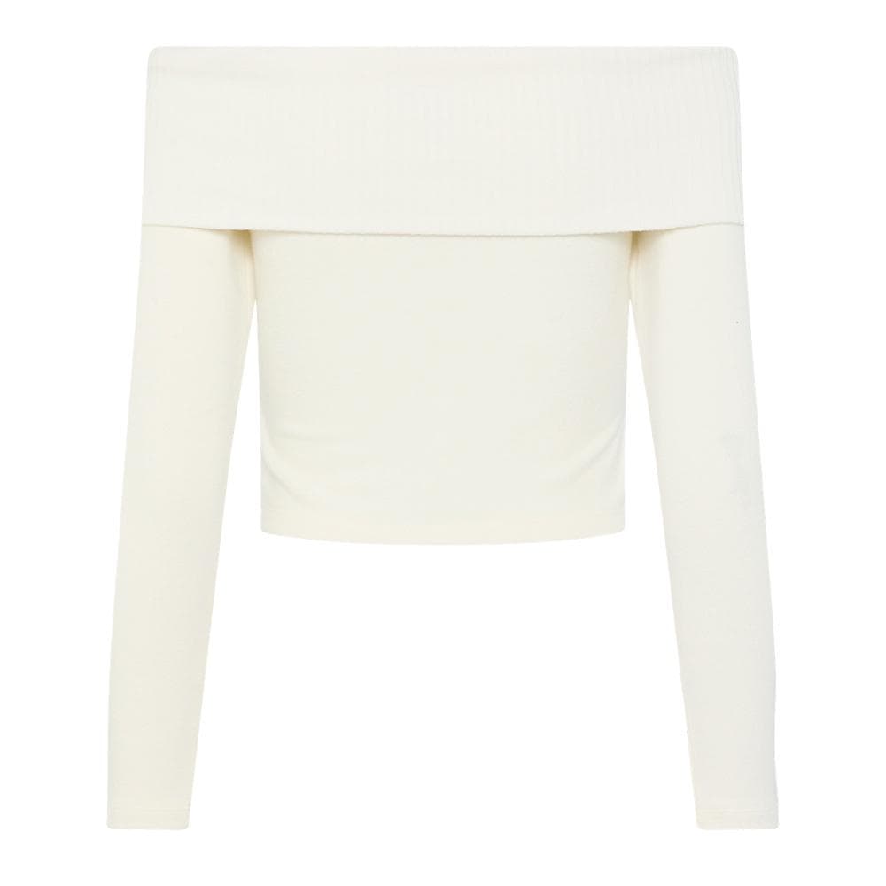 T-Shirt Manches Longues Blanc Femme Pieces Lenda 2