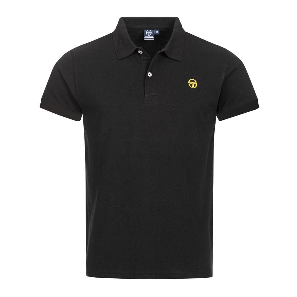 Polo Noir/Jaune Homme Sergio Tacchini Iconic 1