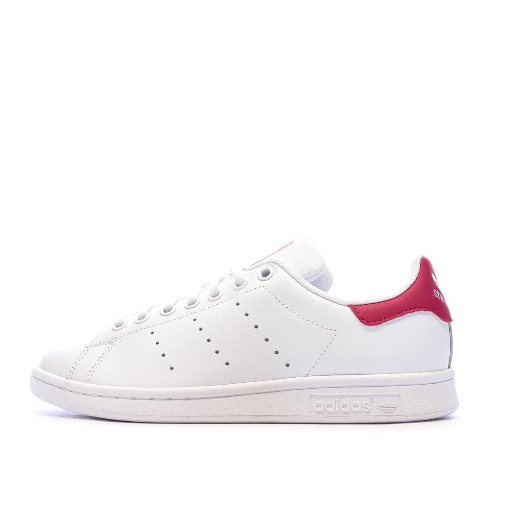 Baskets Blanches/Roses Fille Adidas Stan Smith JP9711 1