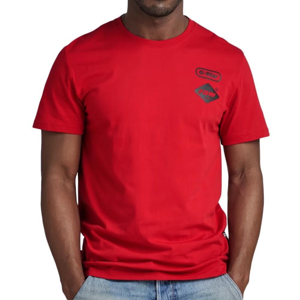 T-shirt Rouge Homme G-Star Chest D23712 1