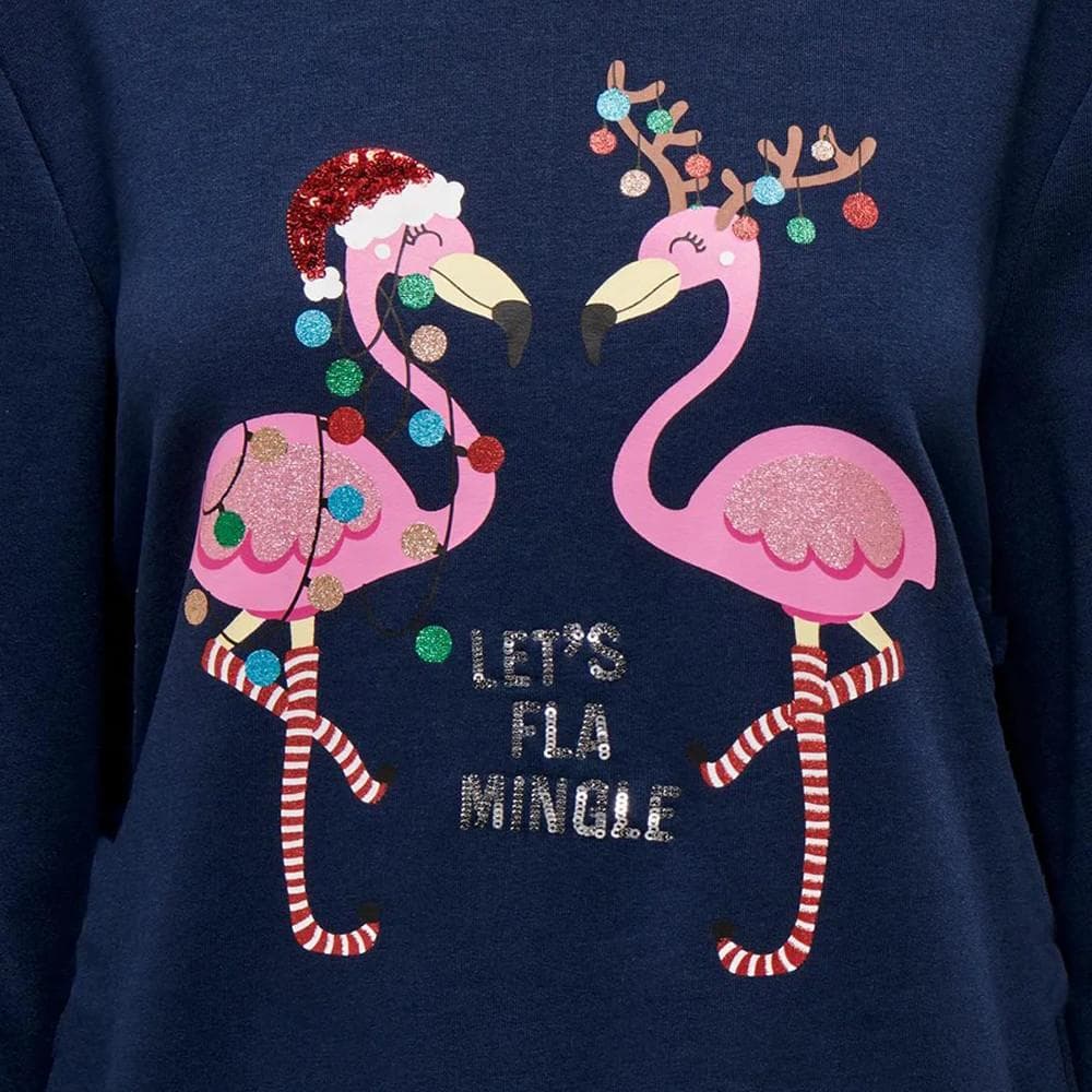 Sweat de Noel Marine Femme Only Onlyda Christmas 3