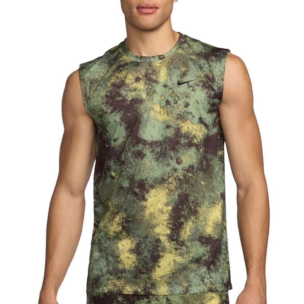 Débardeur Vert Homme Nike Camo 1