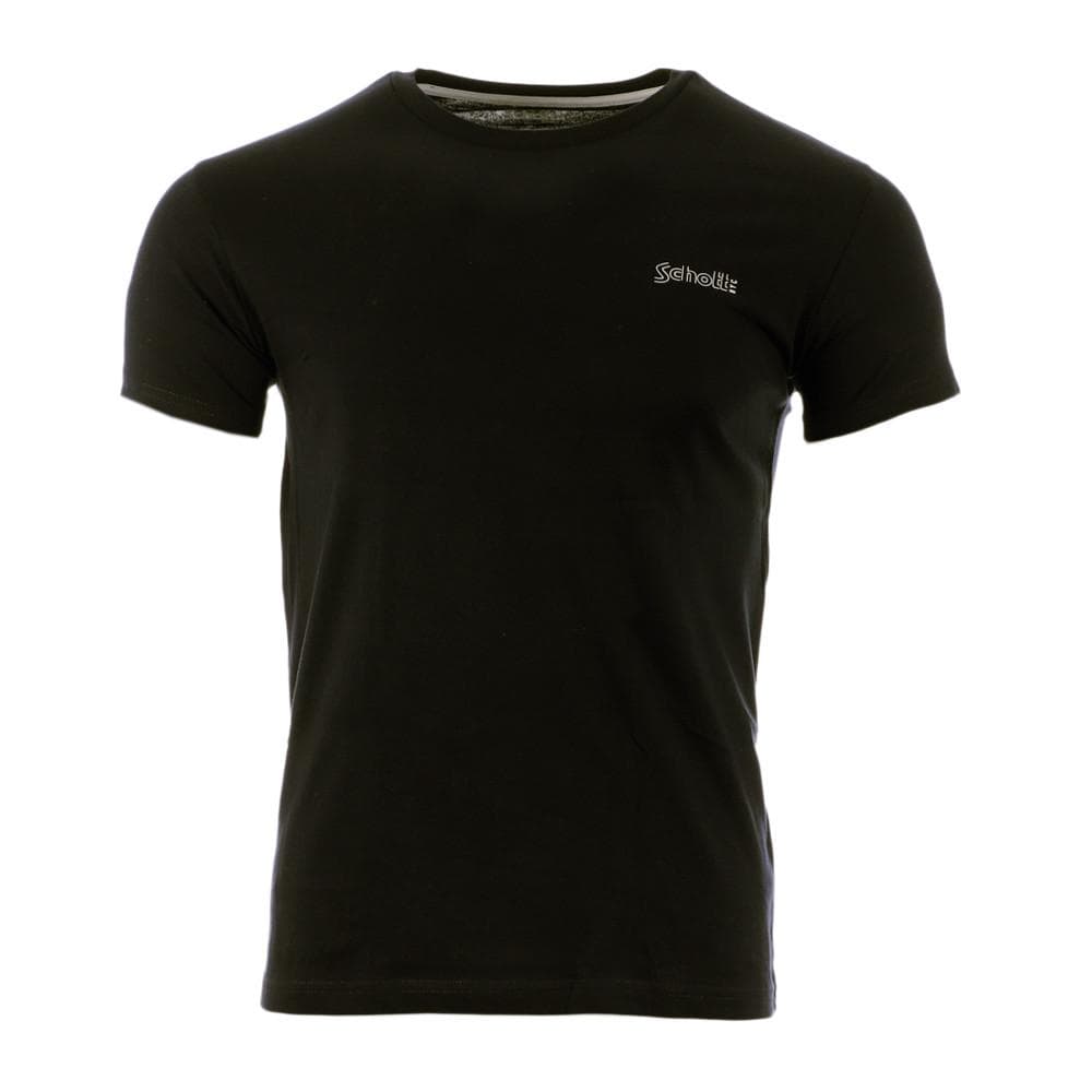T-shirt Noir Homme Schott O Neck Jeff 1