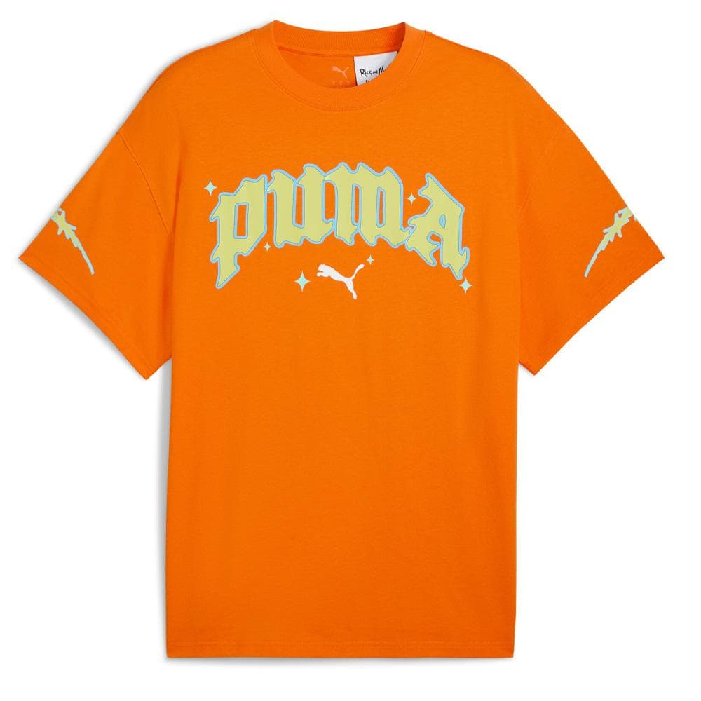 T-Shirt Orange/Jaune Homme Puma Hoops X Rick And Morty 1