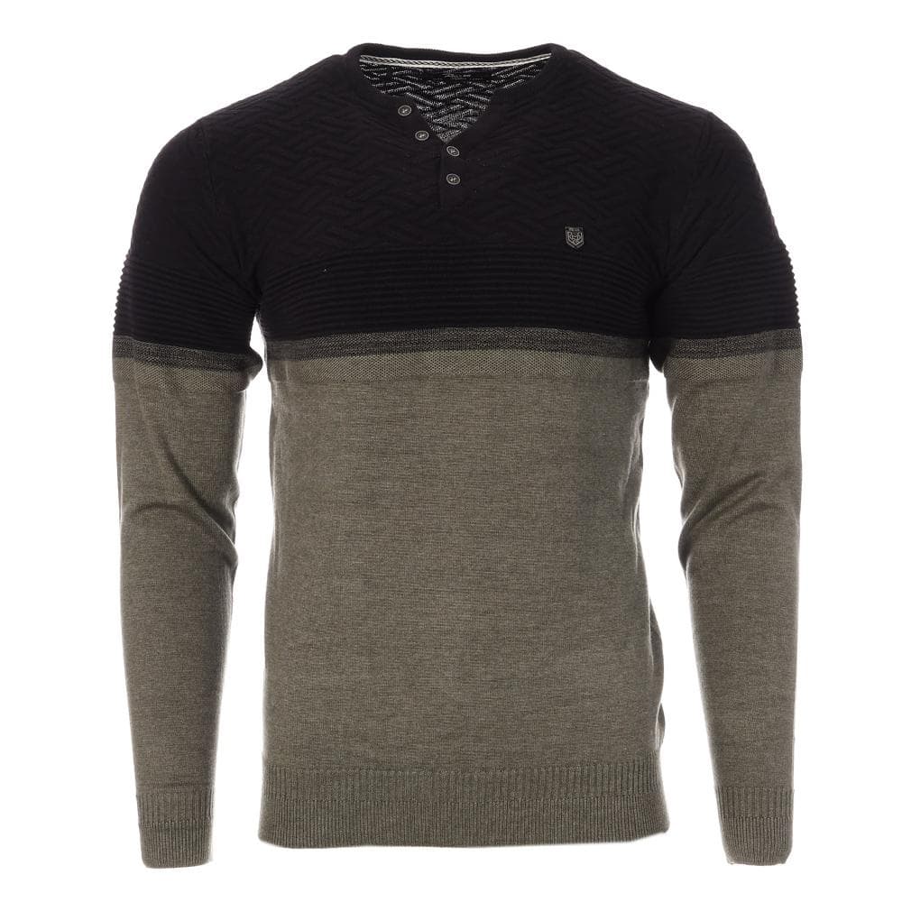 Pull Noir/Gris Homme RMS26 61008 1