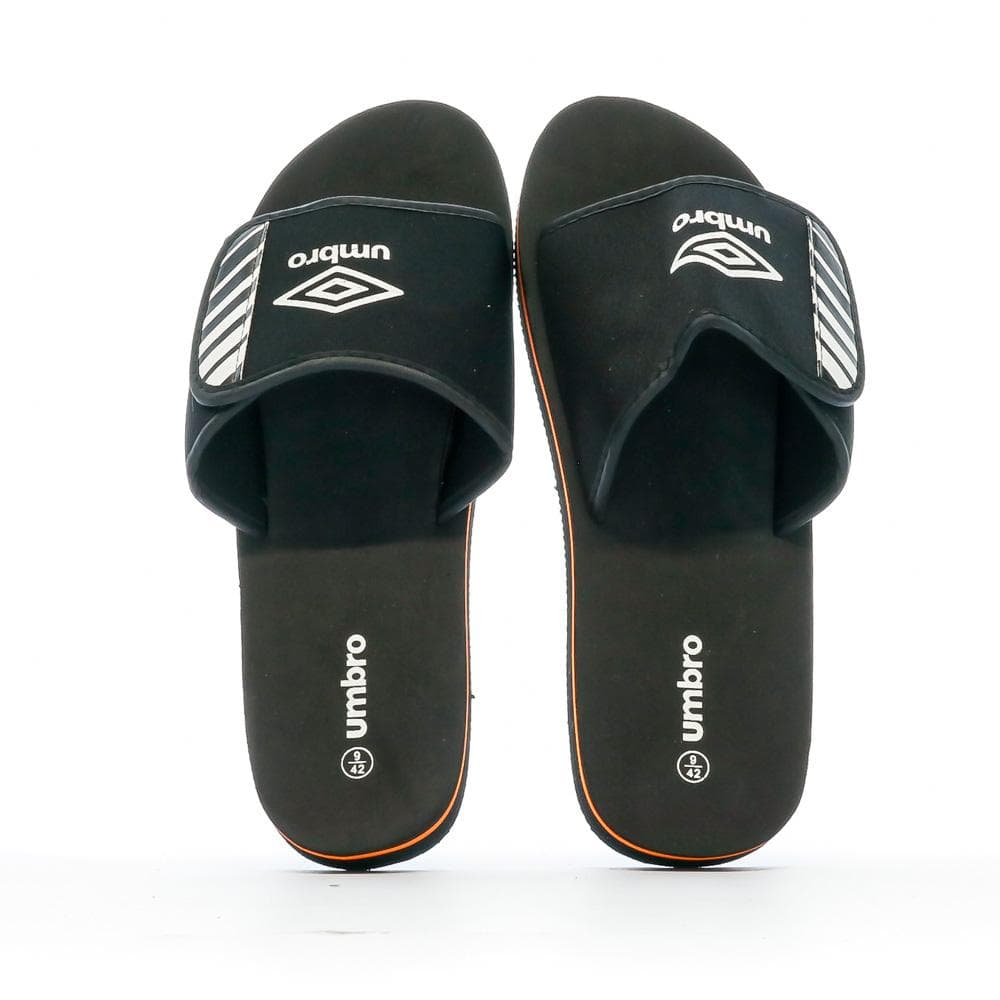 Claquettes Noir/Orange Homme Umbro Remo 3