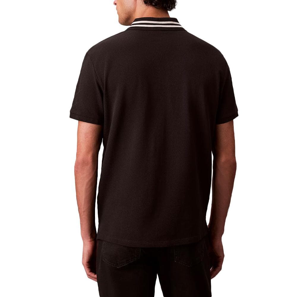 Polo Noir Homme Calvin Klein Jeans Pique 2