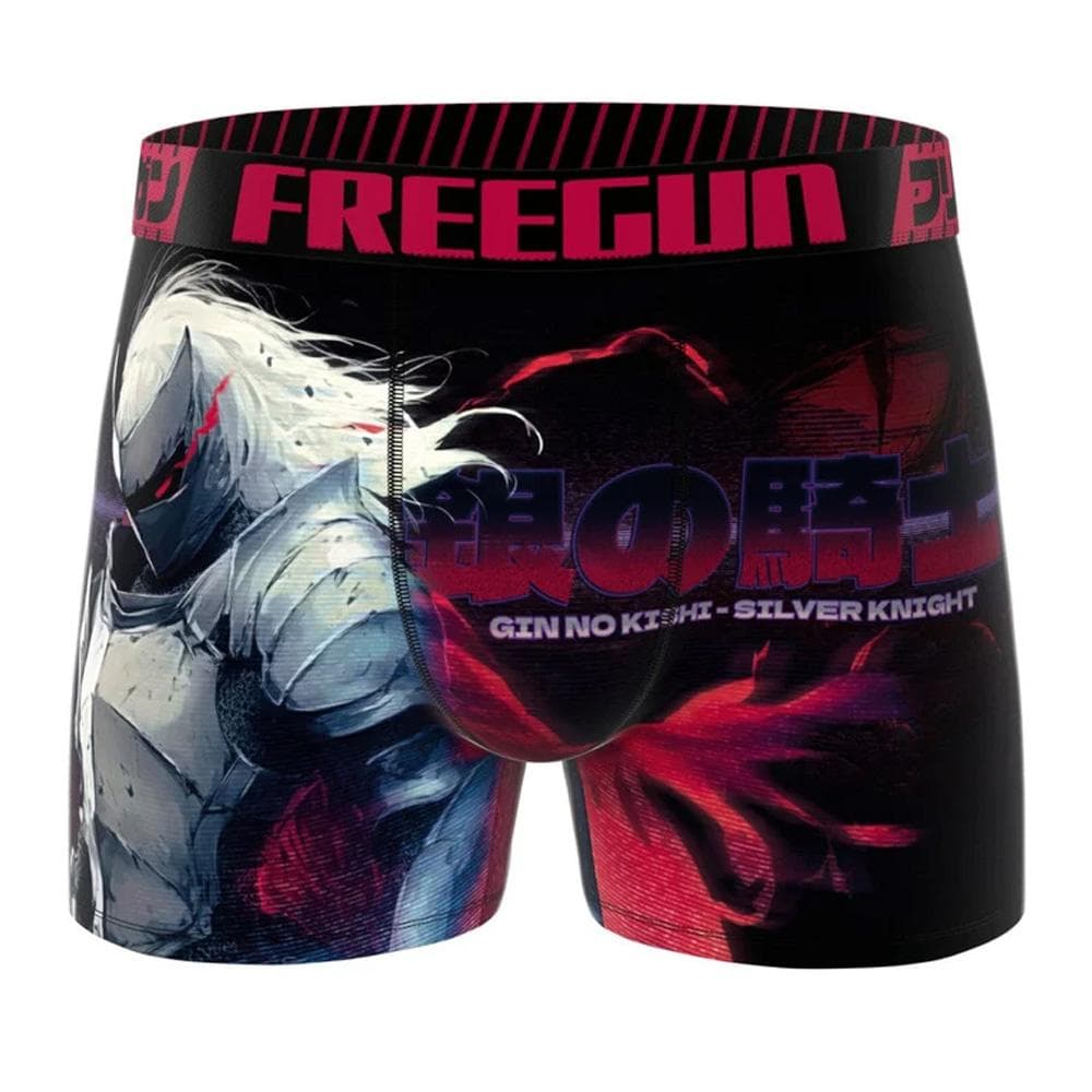 Boxer Noir/Rose Homme Freegun Microfibre 1