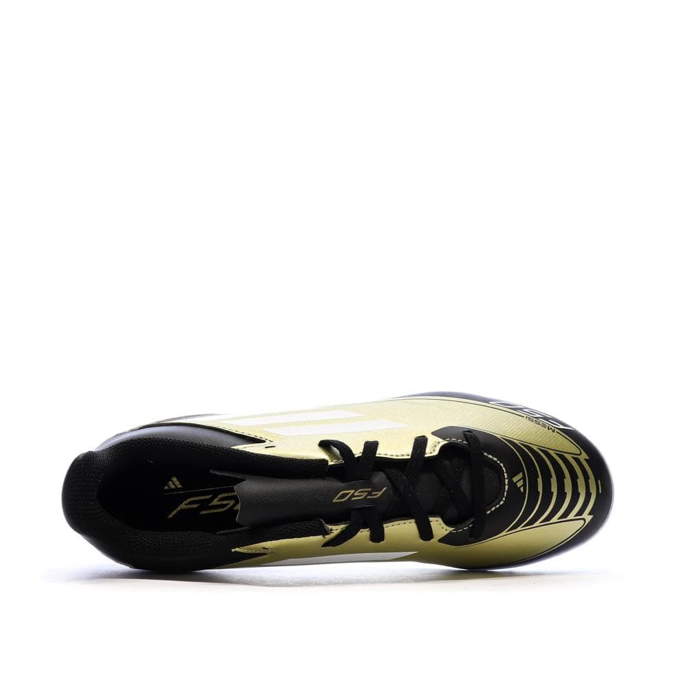Chaussures de Foot Doré/Noir Homme Adidas F50 Club TF Messi 4