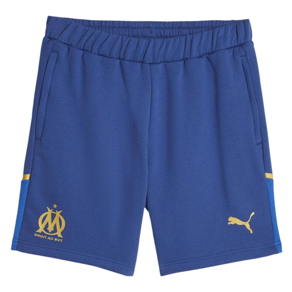 OM Short Bleu/Doré Homme foot Puma 2023/2024 1