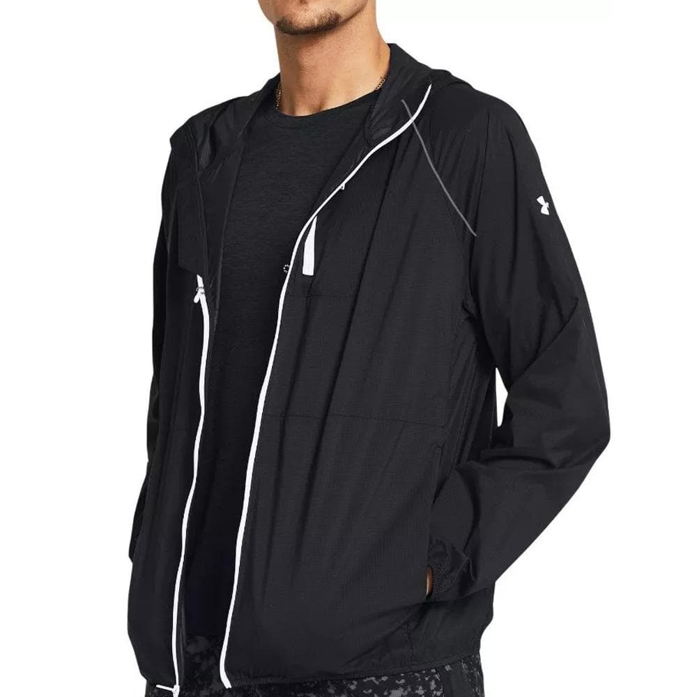 Veste imperméable Noire Homme Under Armour Launch 1
