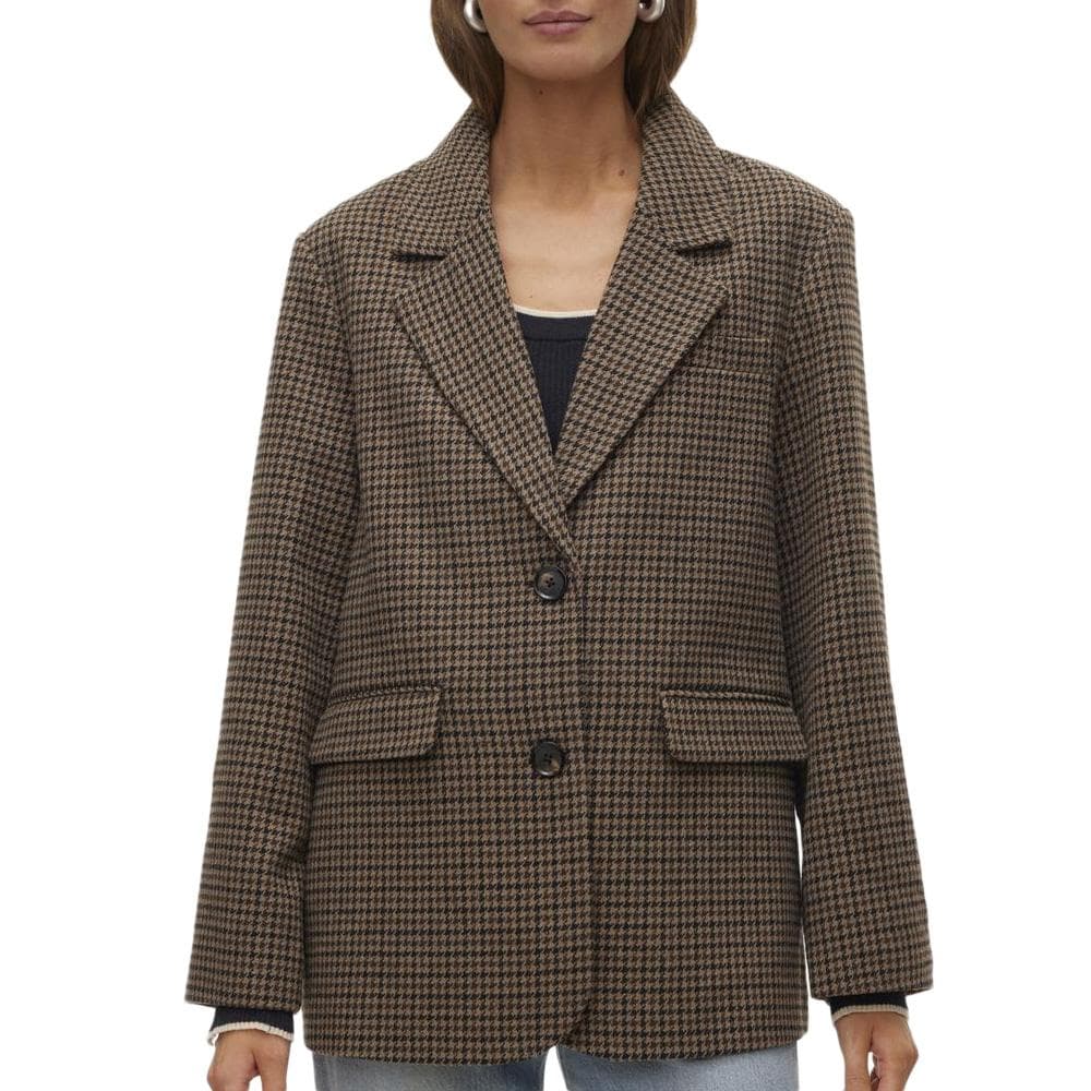 Blazer Pied poule Marron Femme Vero Moda Julie 1