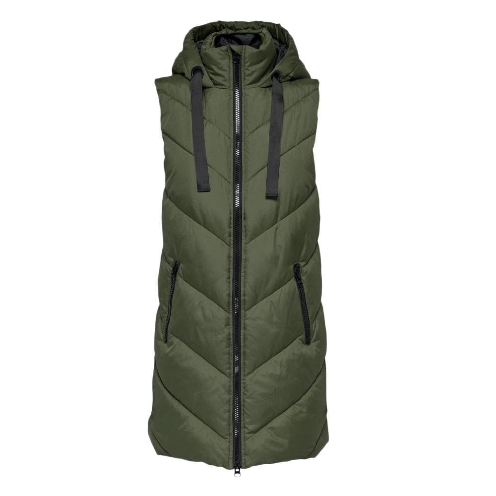 Doudoune sans manche Kaki Femme JDY Padded Waistcoat 3