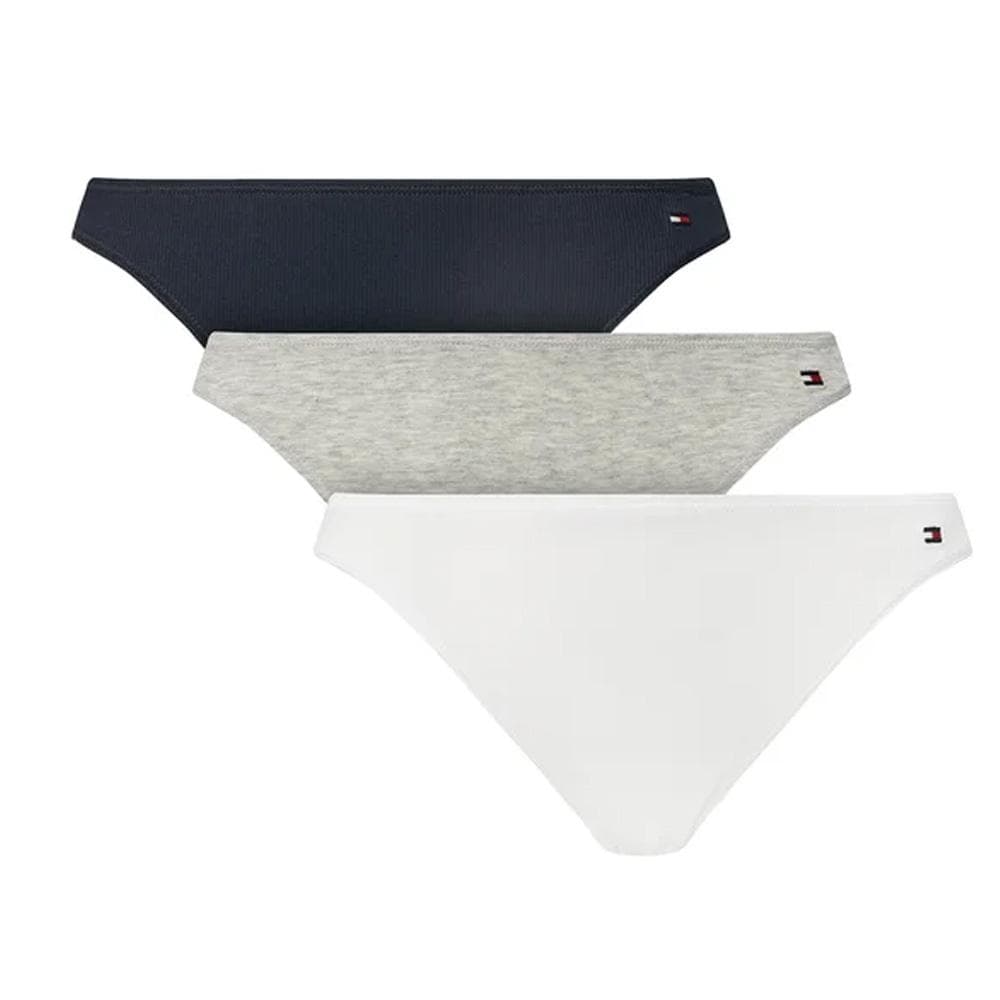 x3 Culotte Grise/Marine/Blanche Femme Tommy Hilfiger Dipped 1