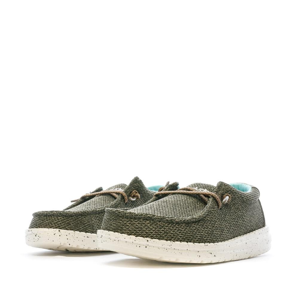 Chaussures Kaki Garçon Hey Dude Wally Youth 6