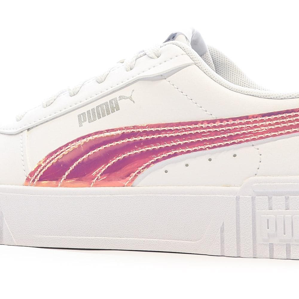 Baskets Blanches/Rose Brillant Fille Puma Carina 2.0 7