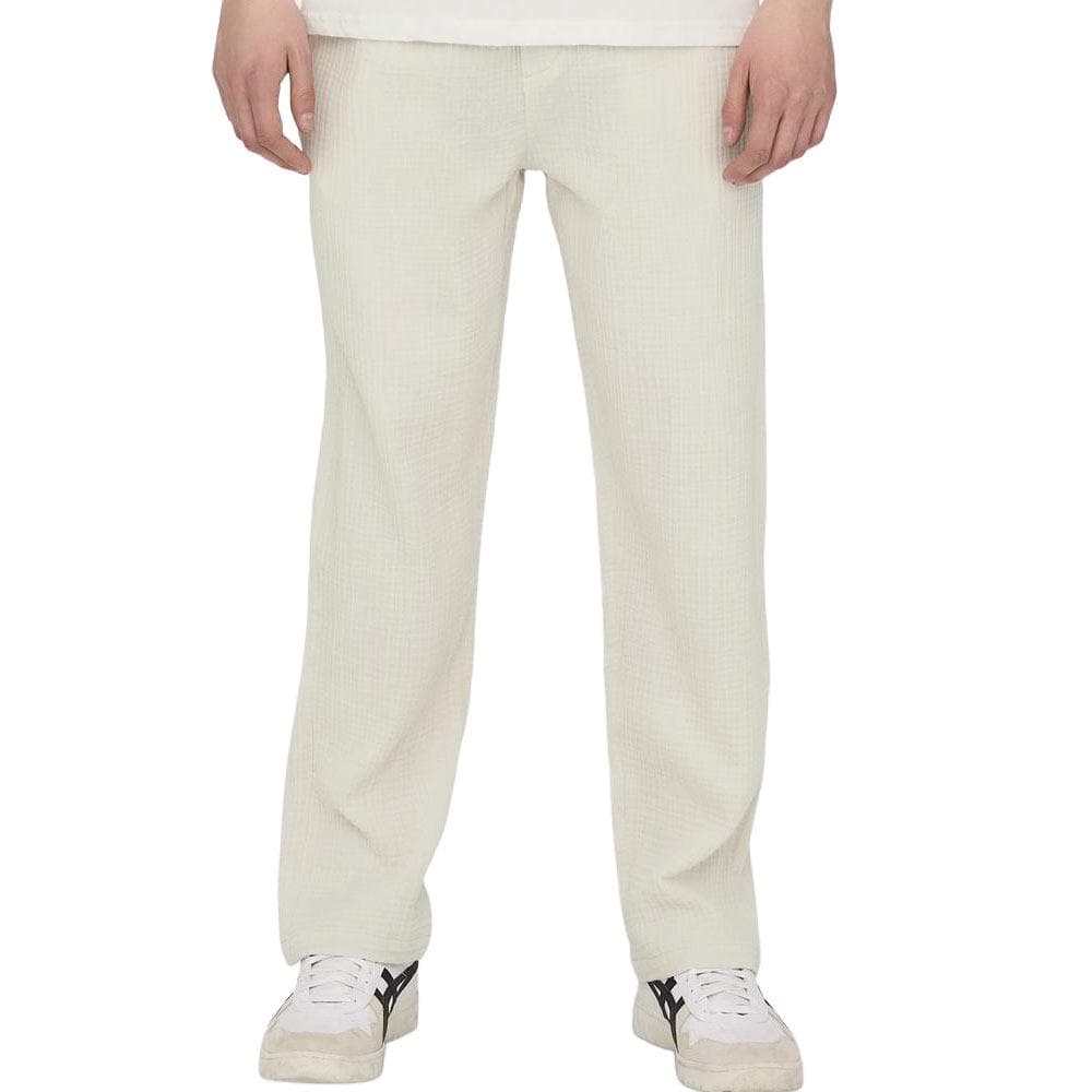 Pantalon Fluide Gaz de coton Beige Homme Only & Sons Onssinus 0158 1