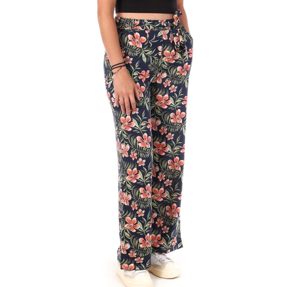Pantalon Marine à Fleurs Femme Only Nova Life Palazzo 1