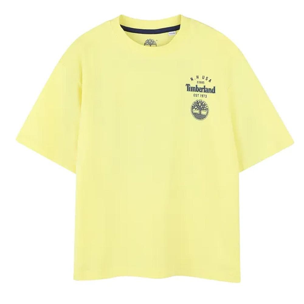 T-Shirt Jaune Garçon Timberland T60429 Yellow 1