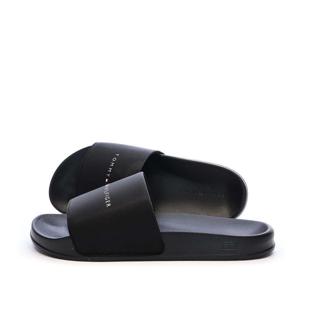 Claquettes Noir Homme Tommy Hilfiger Textu 1