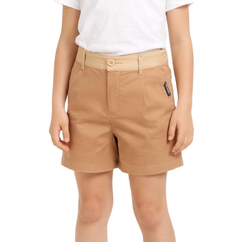 Short Marron Fille Converse Blocked 1