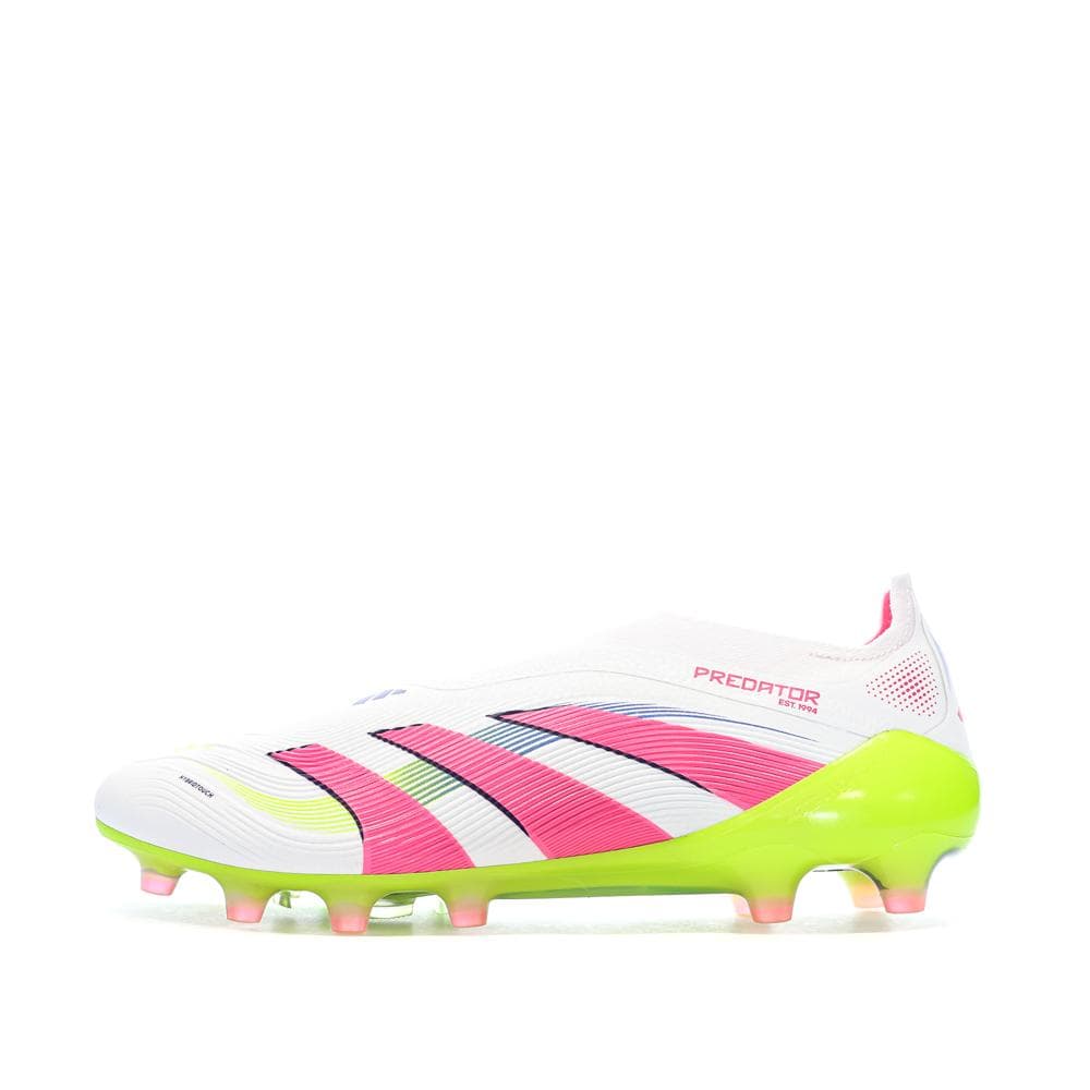 Chaussures de Foot Blanc/Rose Homme Adidas Predator Elite Ll AG 1
