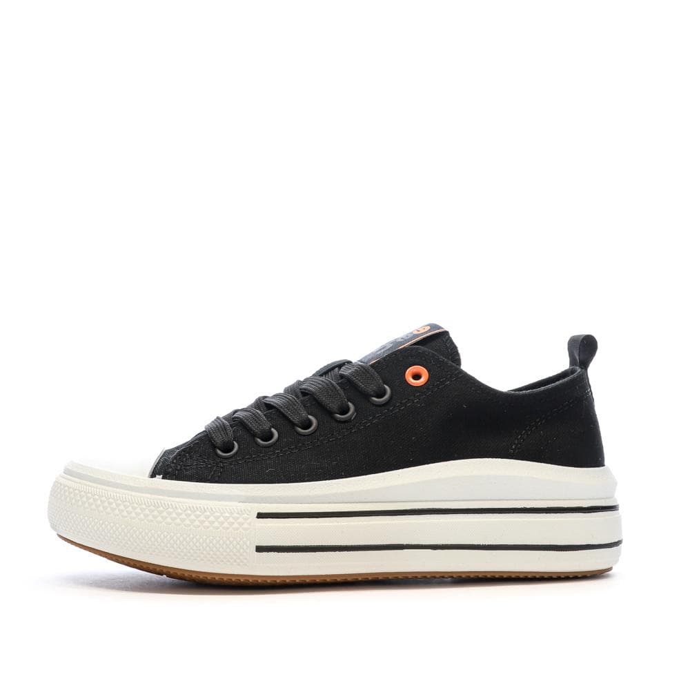 Baskets Basses Noires Femme Refresh Lona 1