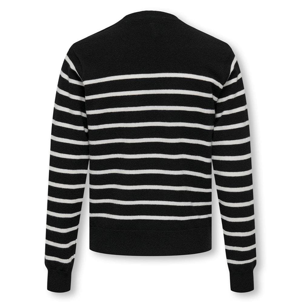 Pull à Rayures Noir Fille Kids ONLY Gtiba 2